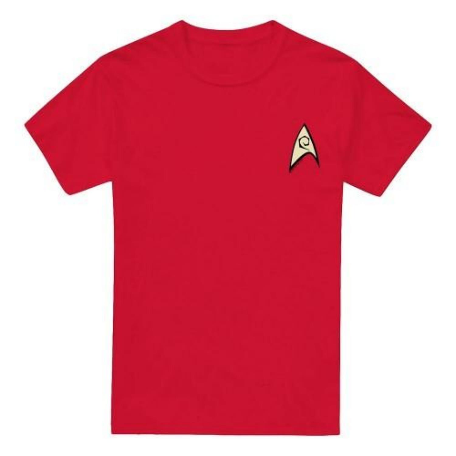 

STAR TREK Mens Engineering Uniform Foil T-Shirt S чёрный