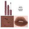 PCU Embossed Rabbit Velvet Matte Milk Tea Lip Glaze - Transfer-proof, Lightweight, Student-friendly Air Cream Lip Mud