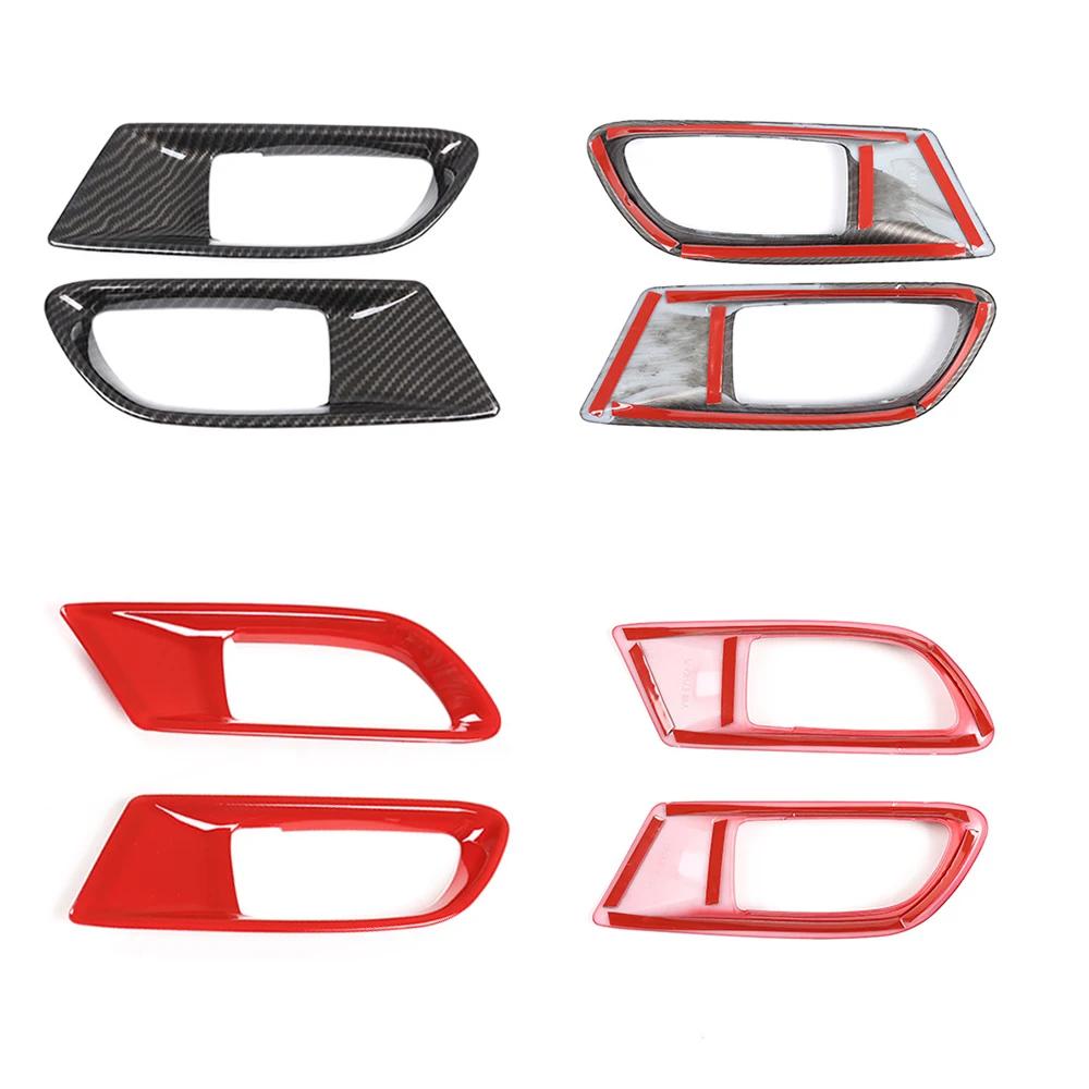 2PCS Car Door Inner Handle Bowl Decoration Cover Sticker for Toyota 86 Subaru BRZ 2012-2020 Auto Car Accessories Interior Decor