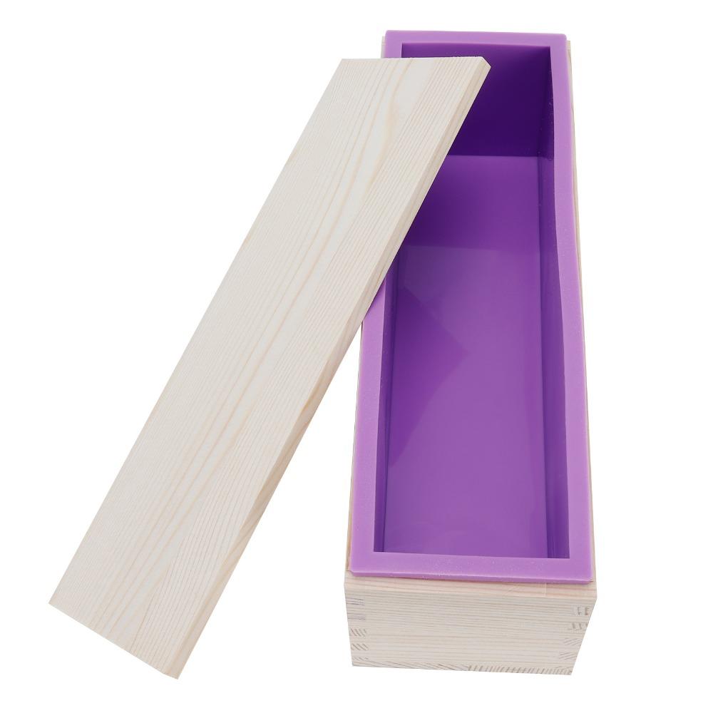 9pcs Straight Cutting Soap Cutter Kit Wood Handle Silicone Soap Mold Soap Mold Set Bar Cutting