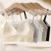 Lace Bra Suspender Adjustable Shoulder Strap Fixed Coaster Ice Silk Beautiful Back Chest Wrapped Sexy Strapless Bra