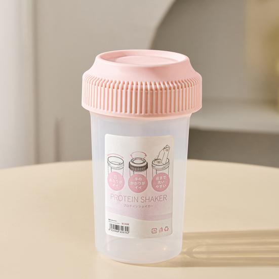 Bouteille Shaker Protéine, 540ml Tasse Mélangeur Anti-fuite pour Poudre de Protéine, Bouteille Blender Graduée pour Thé au Lait