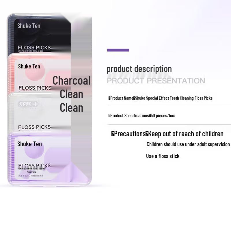 Shuke Professional Dental Floss Picks (3-Pack)
