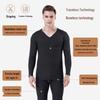 Men's Slim Fit Seamless Fleece-lined Thermal Underwear Set for Autumn