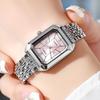 Ladies Square Dress Watch With Precise Quartz Movement For Office And Leisure