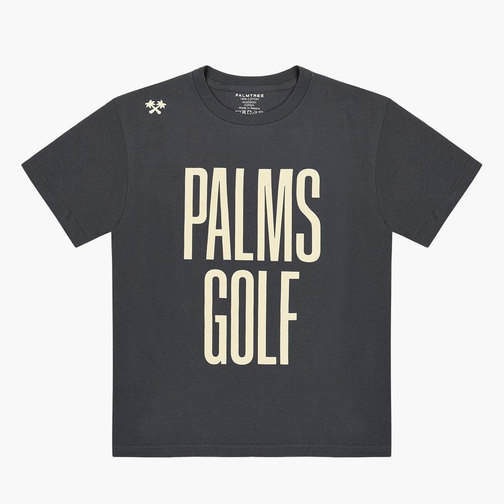Palm Tree Golf Short Sleeve T-Shirt Gray M