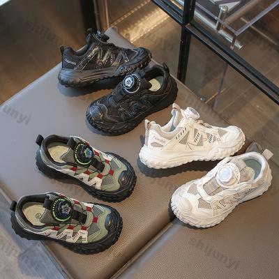 Children's Platform Sneakers Breathable Boys Fashion Non Slip Running Shoes Lightweight Comfortable Soft Sole Girls Casual Shoes