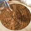 3D Wood Grain Round Area Rug,Circle Carpet Rug for Living Room Bedroom Sofa Cloakroom Decor,Kids Play Non-slip Floor Mat,Pet Mat