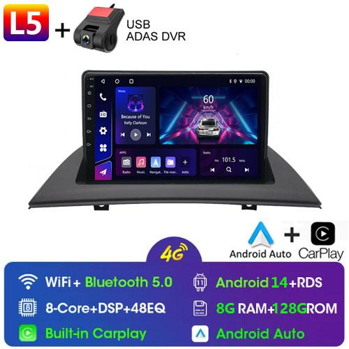 Android 14 Carplay Auto For BMW X3 E83 2004 - 2012 Car Radio GPS Player Multimedia stereo 360 Camera Navigation Video AI Voice