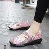 Versatile new handwoven shoes hollow breathable women's shoes flat bottom loose casual shoes fashion