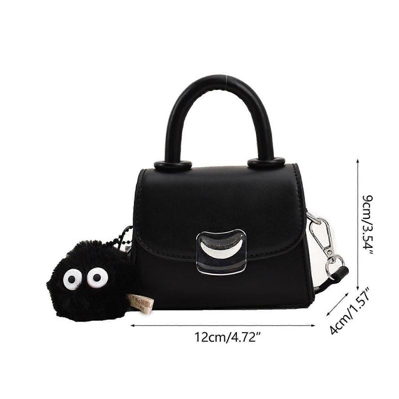 PU Leather Messenger Bag for Women Korean Style Shoulder Bag Casual Crossbody Bag Small Square Bag Female Mini Handbag  White
