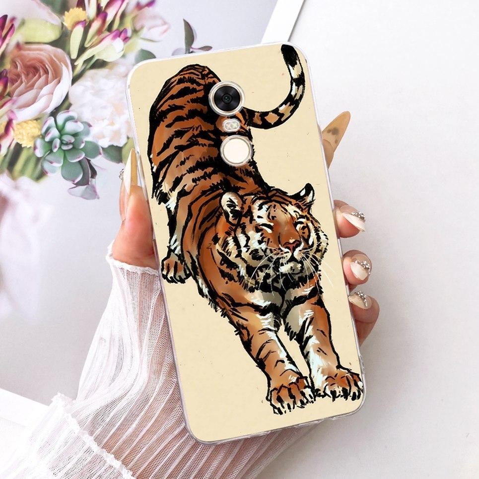 For Xiaomi Redmi 5 Plus 5Plus Redmi5 Phone Case Chinese Dragon Cute Cat Cartoon Pattern Casing Soft Clear Silicone Back Cover