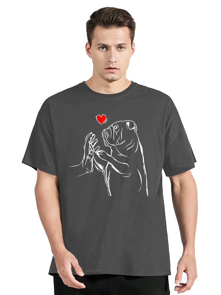English Bulldog Love Cute Bully Dog Mom T Shirt Funny Girls Gift Men Women TShirt Graphic Oversized Tshirt Clothing Tops