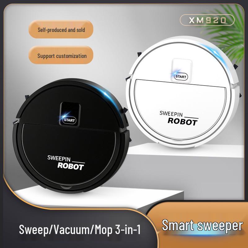 Compact Smart Vacuum: Cross-Border Robot with Suction, Sweeping, and Mopping - Ideal for Hair and Household Cleaning