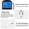 EU Outlet Plug Digital Thermostat Socket Temperature Controller Timer Switch Accuracy Cooling Heating Regulator Thermometer