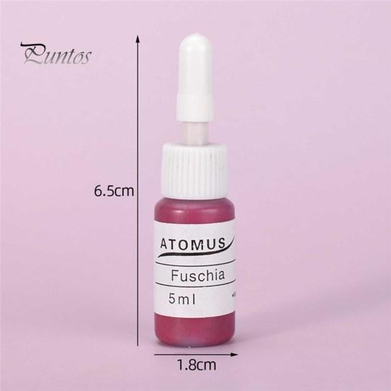 Puntos Long 10Pcs 80g Tattoo Inks Sanitary Lasting Synthetic Bottle Tattoo Ink
