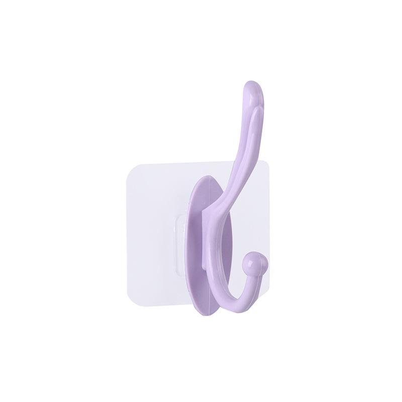 Hook Bathroom Bathroom Nail-Free Coat Hook Bedroom Non-Punching Hanger Wall Coat Hook Plastic Adhesive Hook