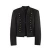 2026 summer new European and American cross-border women's clothing metal hook and strap shoulder pads slim suit jacket w107 8907