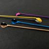 6Pcs Reusable Long Handle Straw Spoon Gold 18/10 Stainless Steel Straw Tea Scoop Straight Bar Coffee Stirring Drinking Spoon