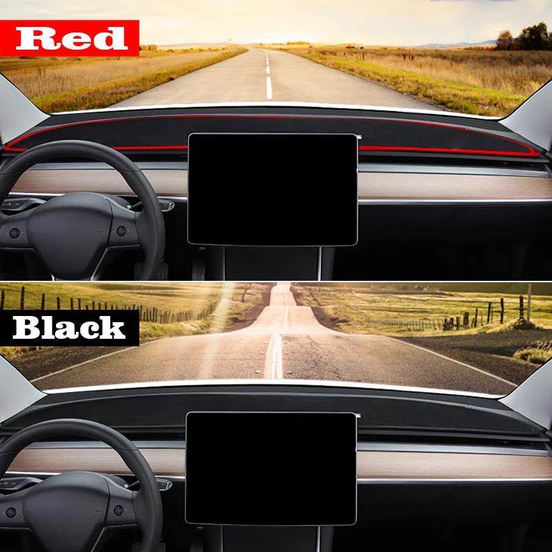 For Tesla Model Y 2026~2026 Model 3 2017~2026 Car Dashboard Cover Sunshade Anti-UV Pad Sun-proof Carpet Non-Slip Mat Accessories