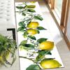 1 Stück frische Zitronenblüten rutschfester waschbarer Teppichläufer für Eingangsbereich, Wohnzimmer, Schlafzimmer & Terrasse