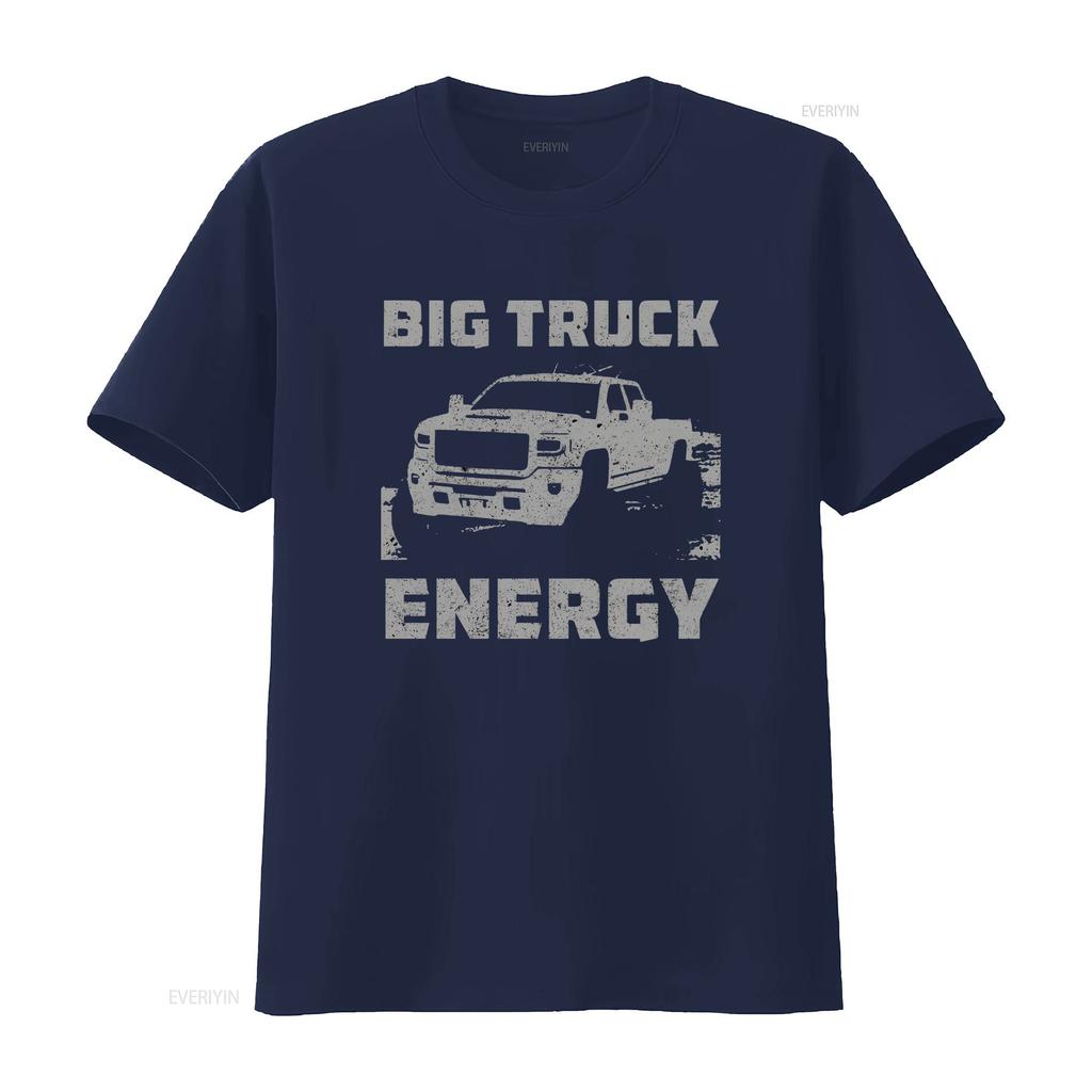 Big Truck Energy Lifted Trucks T Shirt Vintage Washed Stretched Unisex Casual Slightly Top For Everyday Wear Versatile