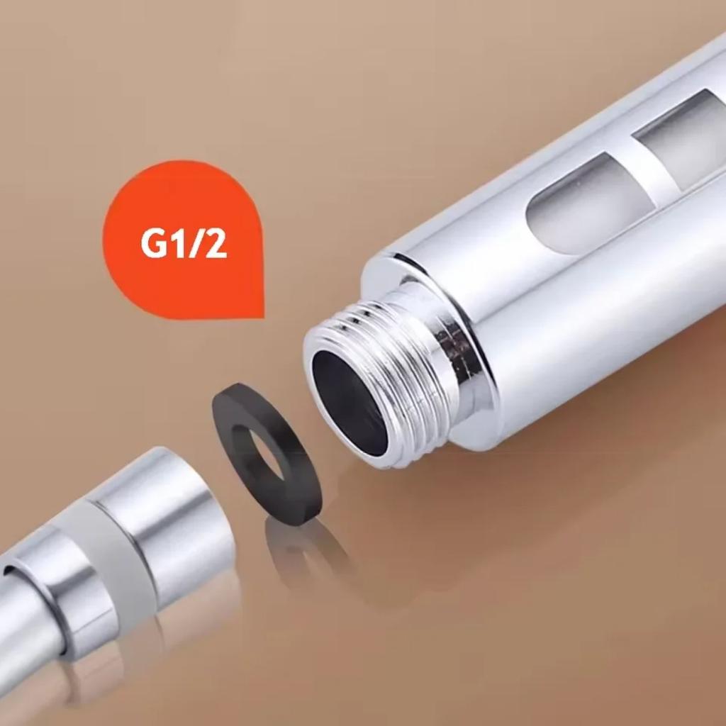 High Pressure Water Saving Filter Shower Head 5 Modes Handheld Shower Head One Button Stop Bathroom Accessories