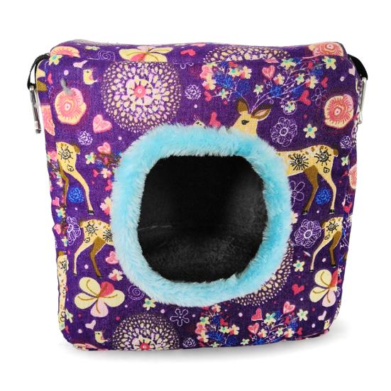 

Домашня тварина Птах Папуга Зима Теплий Фламінго П ятнистий олень Висячі гнізда Гамак Будиночок Ліжко XXL Sika Deer*