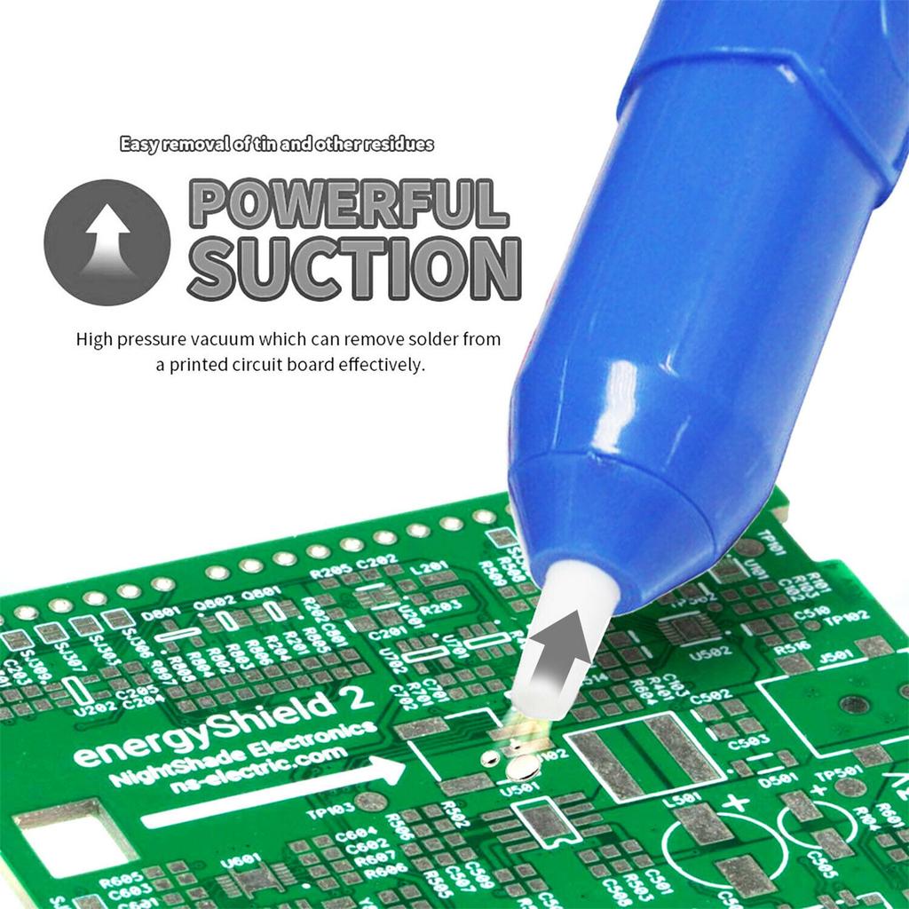 Vacuum De-solder Tool Heavy Duty Desoldering Pump High Temperature Resistant Tin Remover Removal Tools