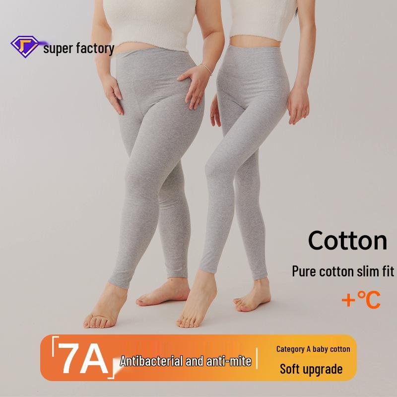 Women's High-Waist Cotton Slim Fit Warm Leggings for Autumn/Winter