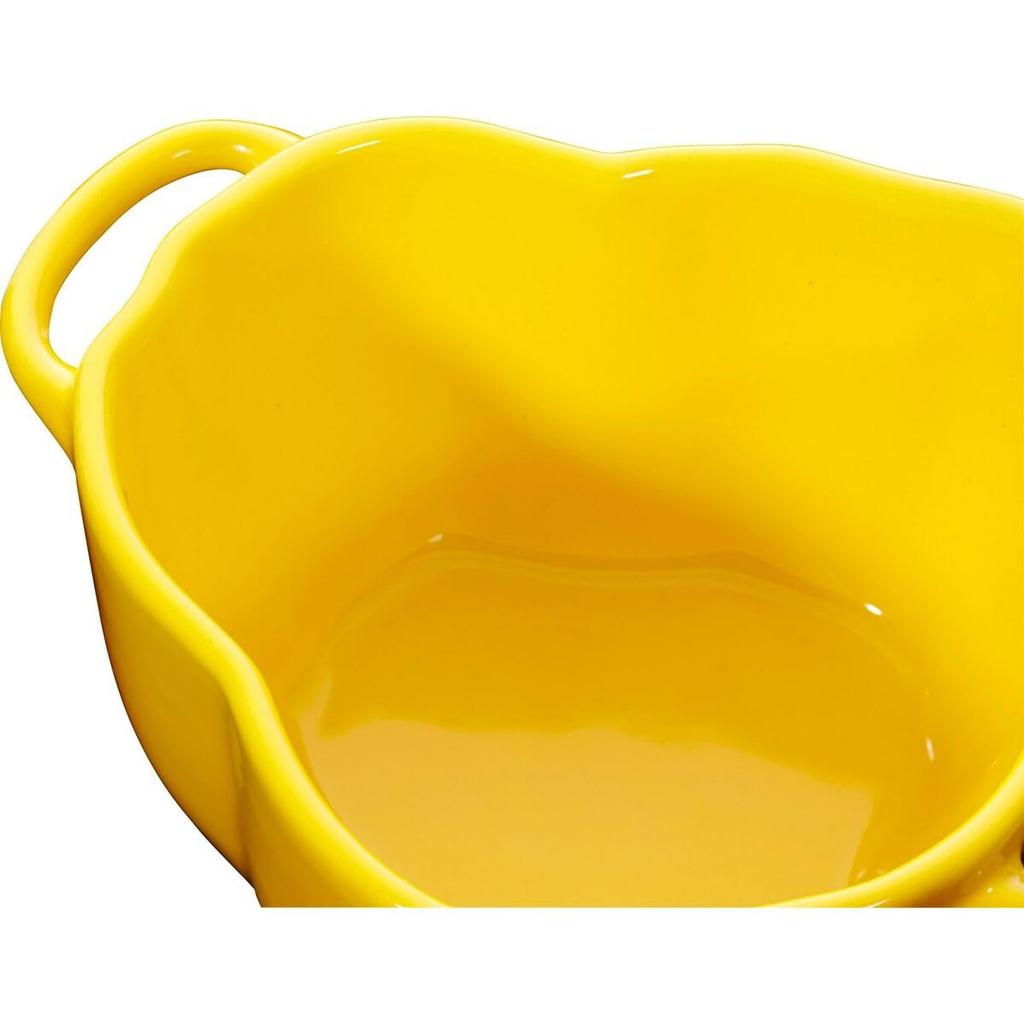 Staub Cocotte 12cm Ceramic Ceramic Microwave Safe Japanese Ceramic Pepper Cocotte "Paprika Yellow" Heat-Resistant [Official Retailer] 40500-324
