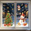 Christmas Static Glass Sticker Santa Claus Christmas Tree Rental House Window