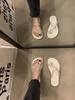 Evening Slippers 2025 New Flat Shoes Pinch Feet Cool Slippers Fairy Style Beautiful Sandals Women's Summer Wear