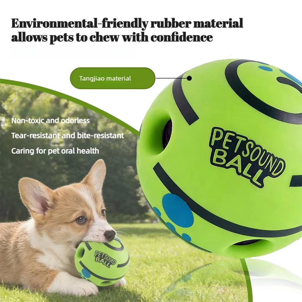 Pet Interactive Giggle Ball Dog IQ Training Ball Toys Fun Giggle Sounds When Rolled Or Shaken Pets For Large Medium Small Dogs
