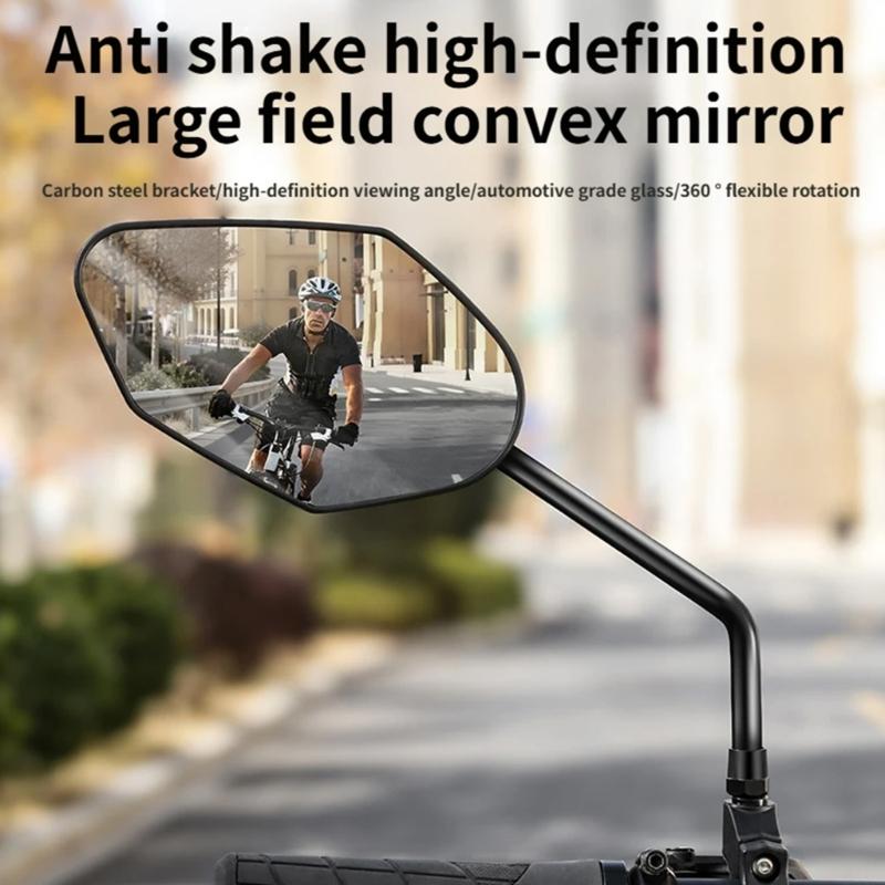 Bicycles 360 Degree Rotatable Handlebars Rearview Reflector Safety Mirror Adjustable Handlebar Bikes Rear View Mirror