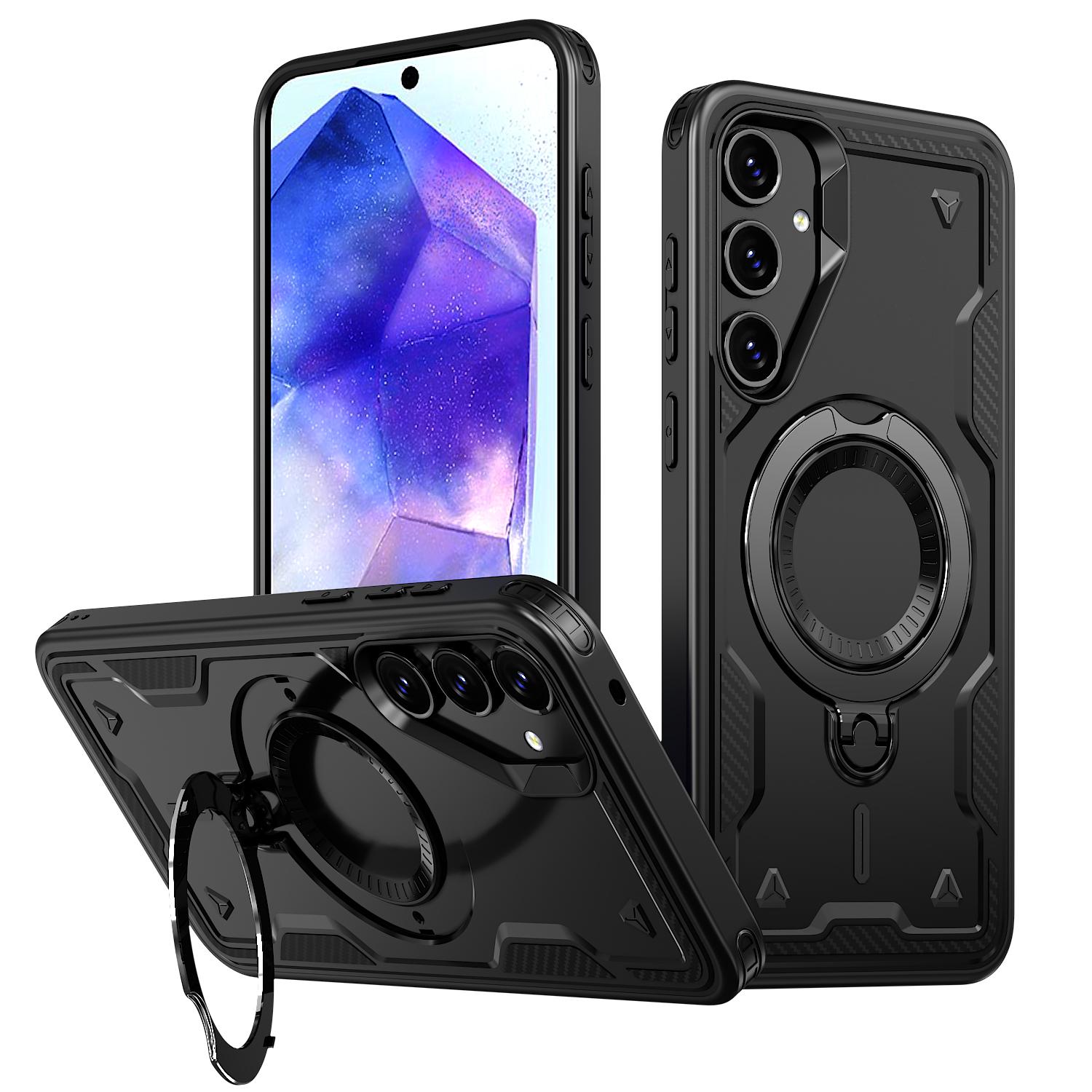 

Чехол для Samsung Galaxy A17 5G S25 FE A56 A36 A16 A55 A35 A15 S24 Plus S23 S22 Ultra Xcover 7 Pro Чехол-броня с откидной подставкой Galaxy S23+ чёрный