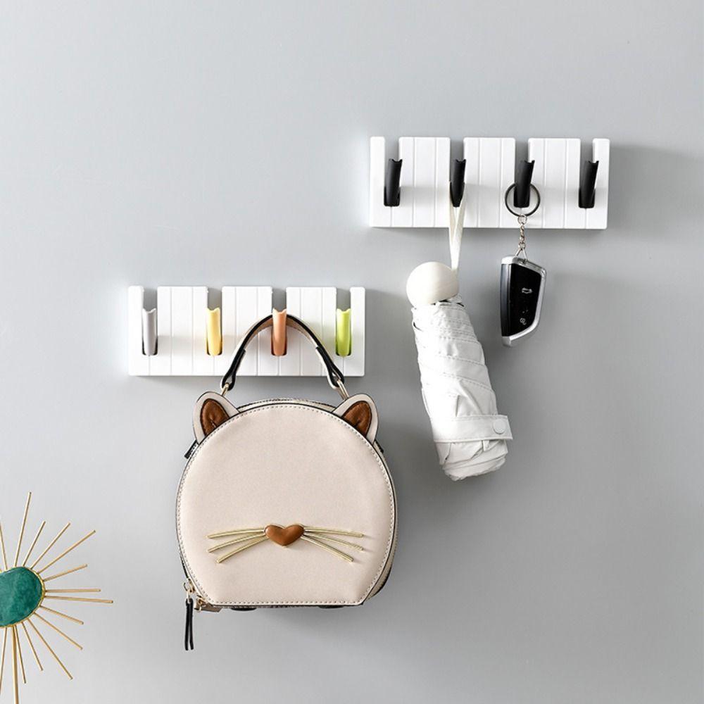 

Nordic Piano Hook Four-grid Wall Storage Hook New Wall Mounted Hanger