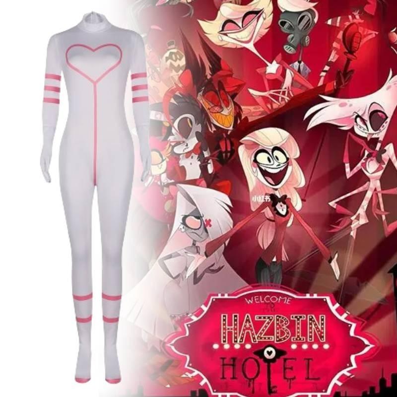 Hotel Dust Angel Cosplay Costume Jumpsuit Cartoon Halloween Party Fashion