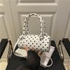 1Pc  New Summer Handbag Small Bag Bag Women's Premium Polka Dot Niche Pillow Bag Single Shoulder Messenger Bag