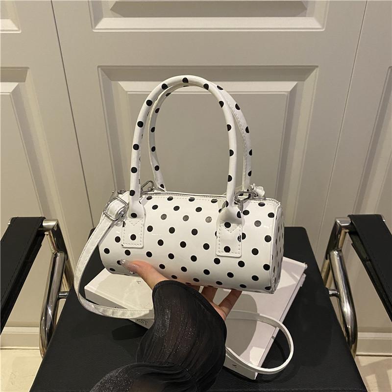 1Pc  New Summer Handbag Small Bag Bag Women's Premium Polka Dot Niche Pillow Bag Single Shoulder Messenger Bag