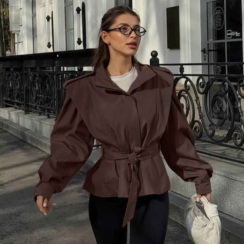 French Niche 2026 Fall Winter Trench Coat Women Slim Fit Versatile Commute Outerwear