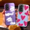 For Redmi Note 11 11S 14 13 Note14 Note13 Pro 5G 4G Case Shockproof TPU Soft Bumper Hard Back Cover Love Heart Aircraft Fundas