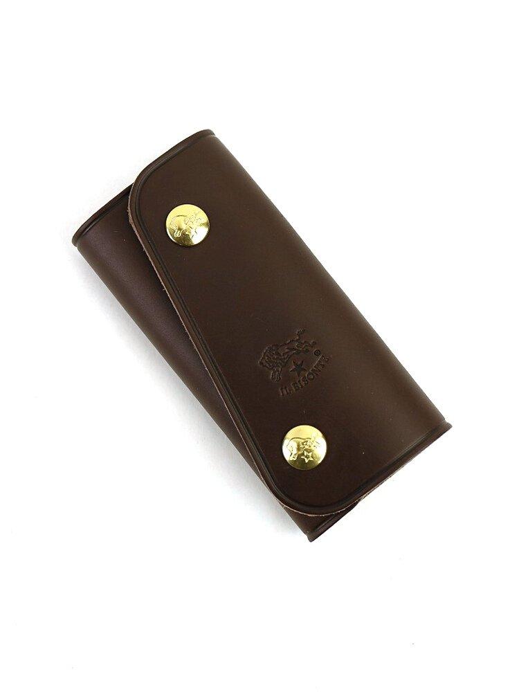 

IL BISONTE Шкіряний чохол для ключів на кнопці F 32 (Il Bisonte) (L) 5412305250 006 (Безкоштовно) (Темно-коричневий)