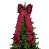 Christmas Tree Bow Decoration Large Polyester Red Bows Christmas Tree Decorations For Party Indoor Bedroom Outdoor