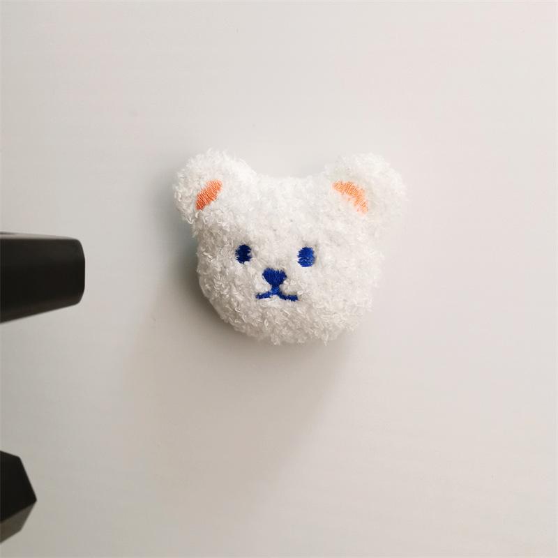 Ins Korean Bear Children's Room Door Rear Handle Silent Anti-collision Sticker Cushion Anti-Bump Wall Protector Door Stopper