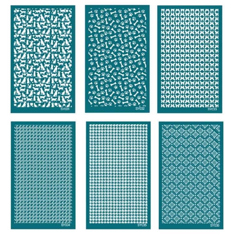 Leaf Animal Silk Screen Stencils for Clay DIY Printing On Clay Jewelry Earrings