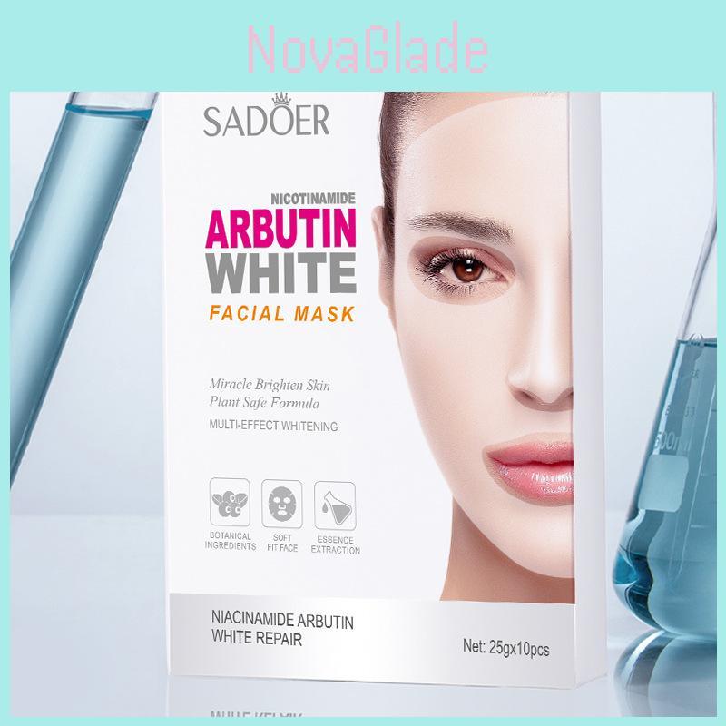Sadoer Niacinamide And Bearberry Whitening Hydrating Face Mask For Radiant Skin