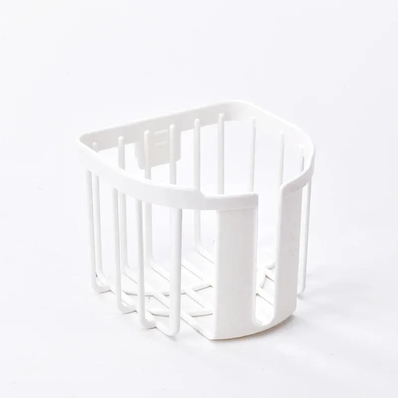 Punch-Free Toilet Paper Shelf Bathroom Kitchen Tissue Box Wall-Mounted Sticky Storage Box Toilet Paper Holder Roll Paper