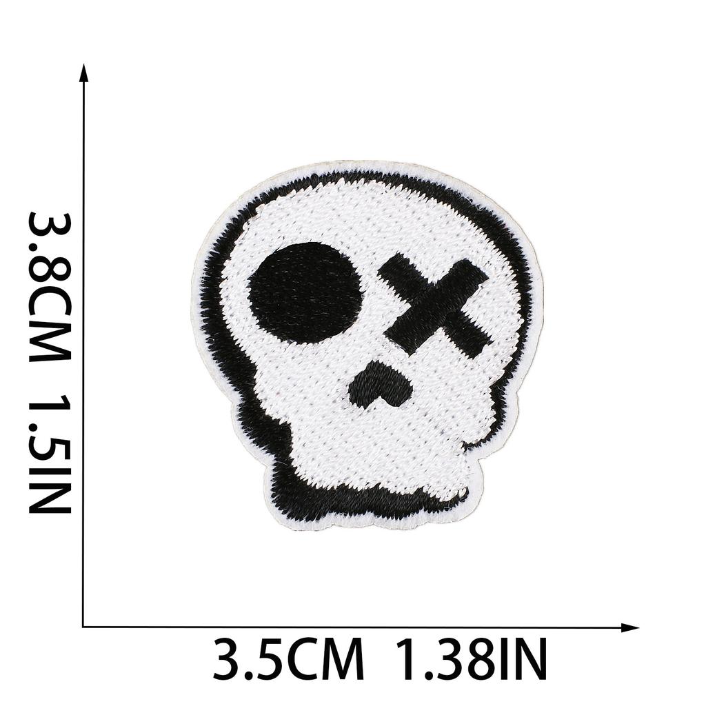 Horror Tree Demon Embroidery Cloth Sticker Mummy Patch Sticker Computer Embroidery Chapter Ghost Embroidery Sticker Cartoon Haunted House Patch