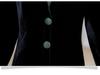 Spring V-Neck Gold Velvet Long Sleeve Dress for Middle-Aged and Elderly Women